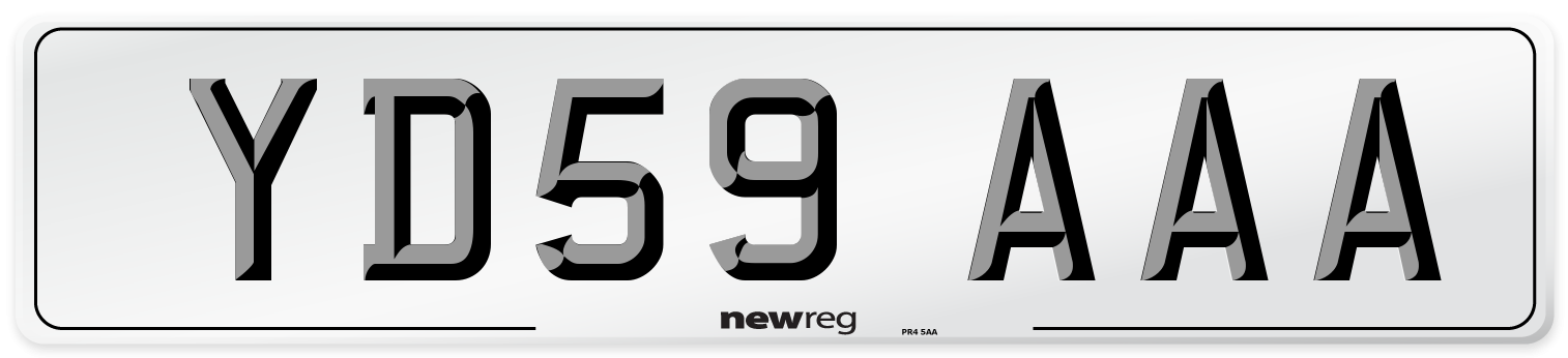 YD59 AAA Number Plate from New Reg
